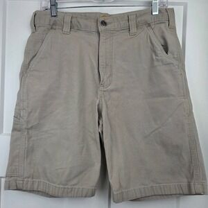 Carhartt Mens Relaxed Fit Work Shorts Tan Size 32
